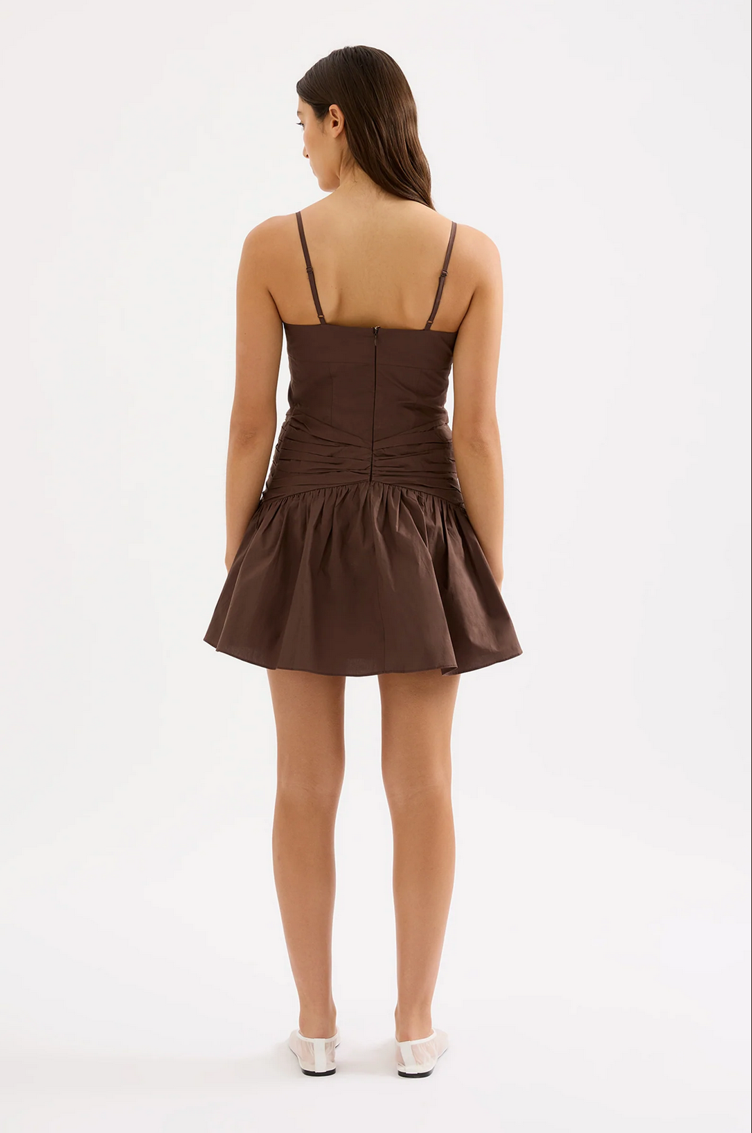 SKARLA MINI DRESS | CHOCOLATE