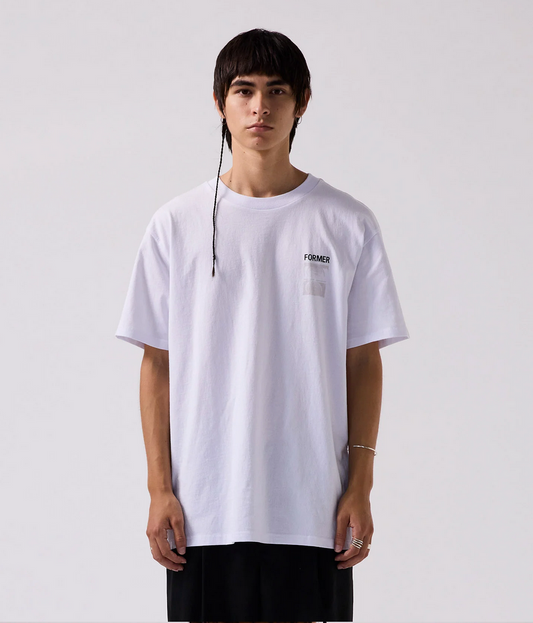 TWO TONE CRUX T-SHIRT | WHITE