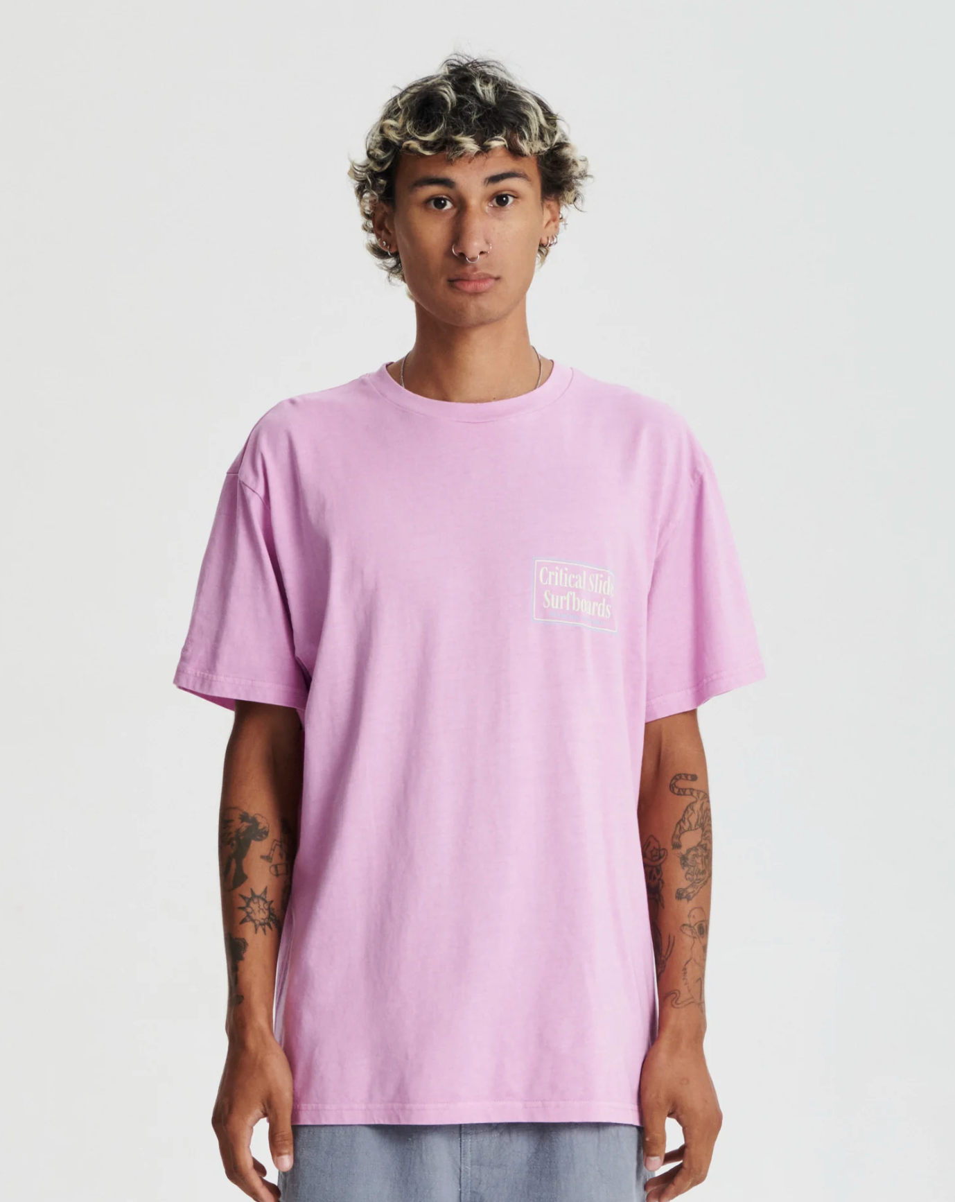 OFF SET TEE | PINK