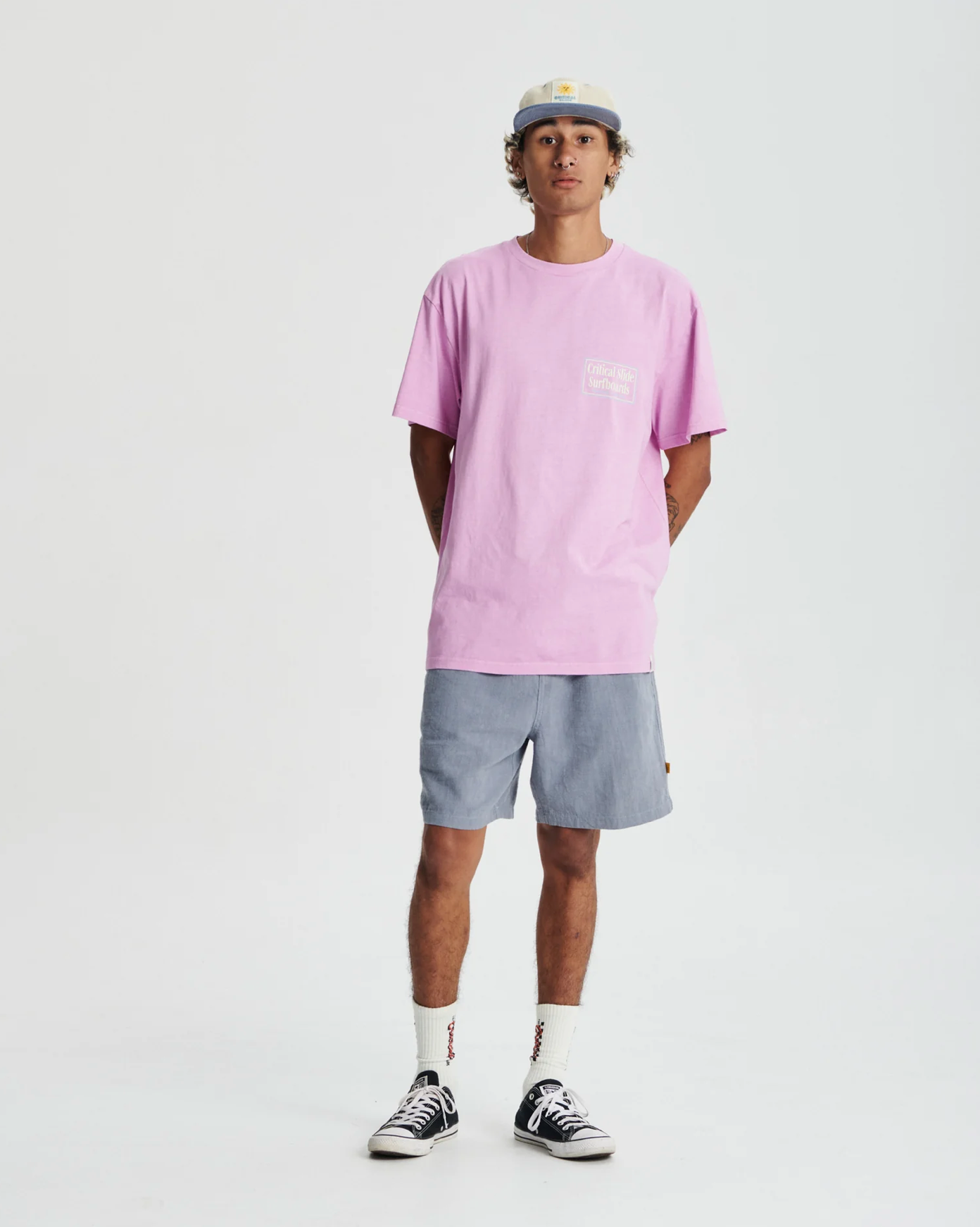 OFF SET TEE | PINK