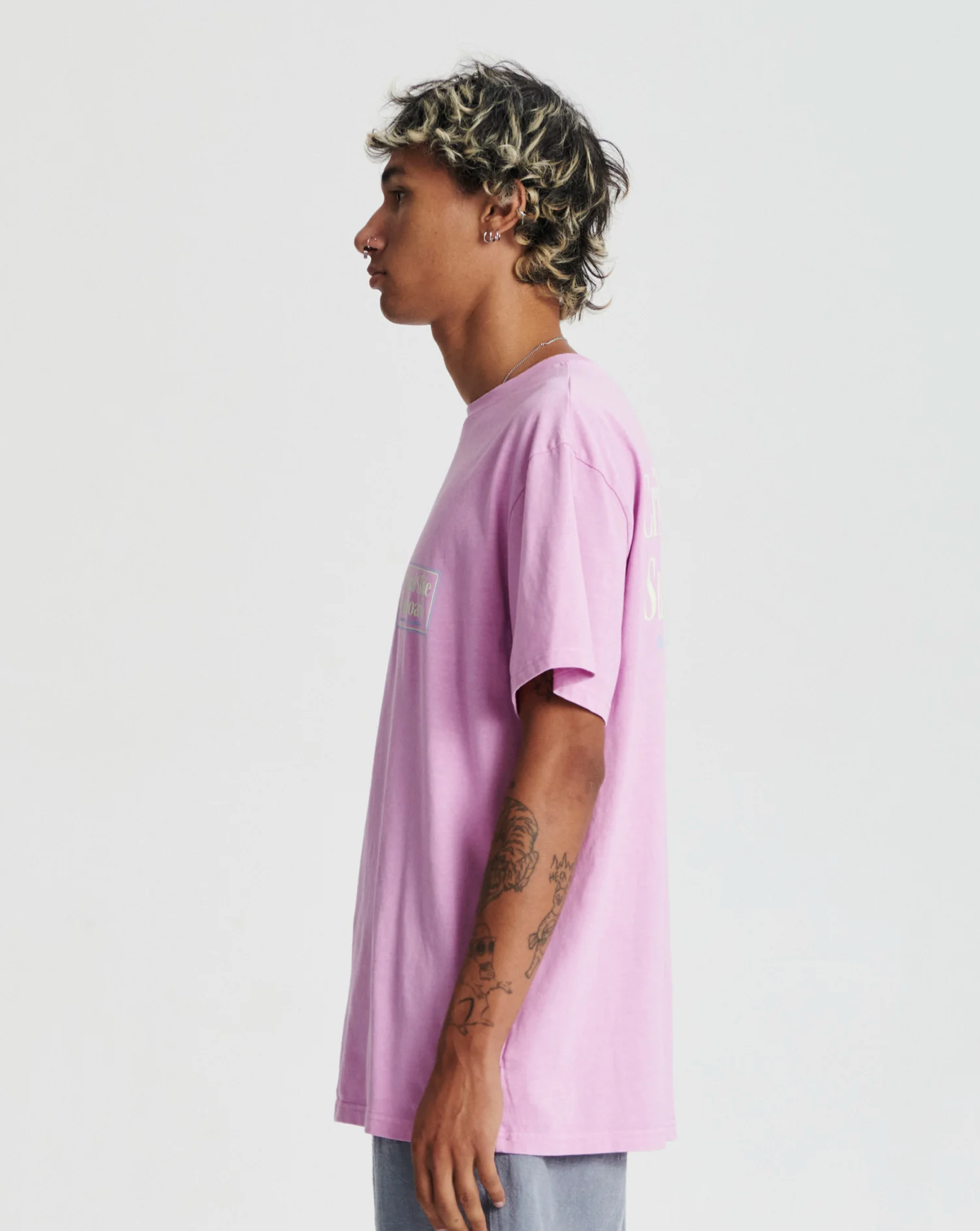 OFF SET TEE | PINK