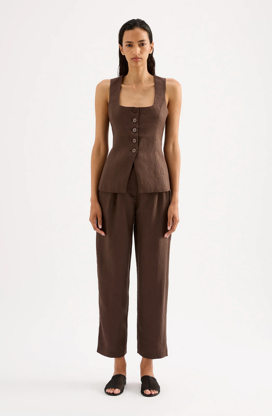 INGRID LINEN PANTS | CLOVE