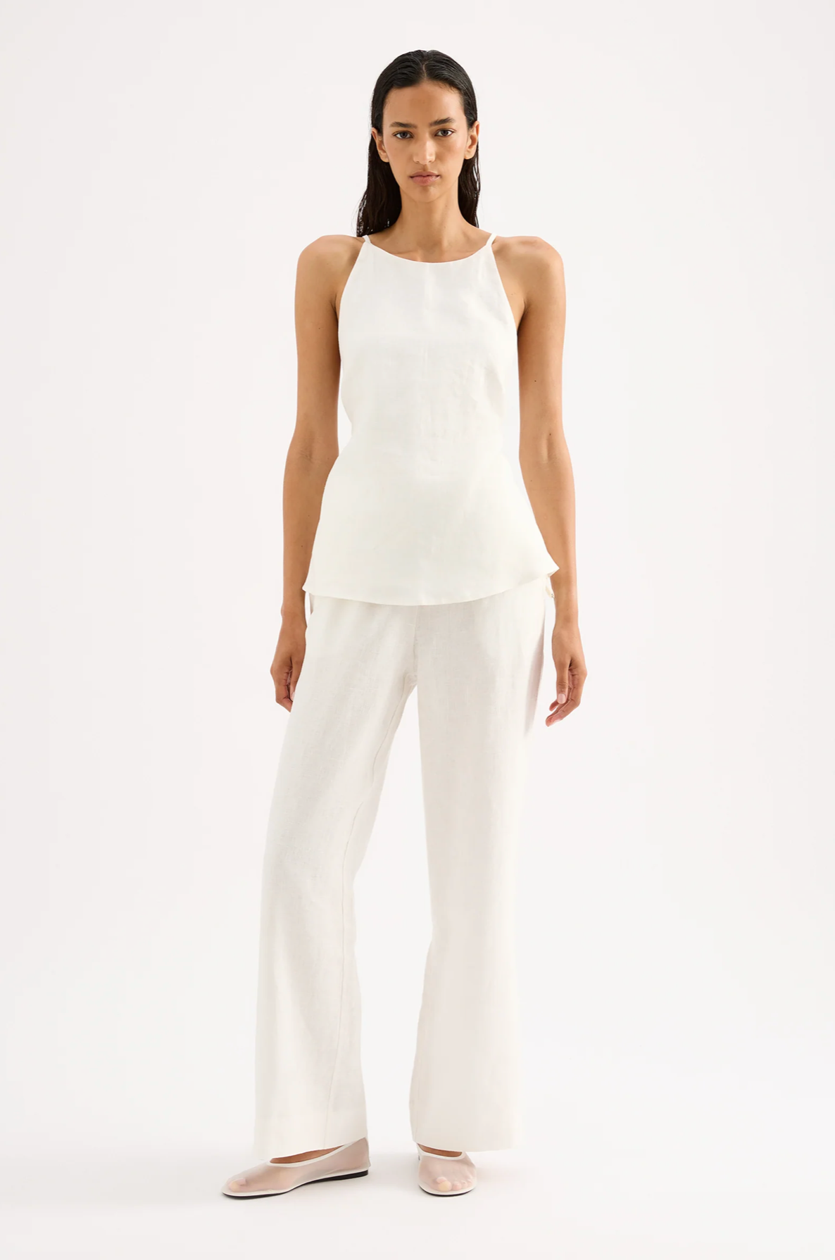 MARNIE LINEN PANT | WHITE