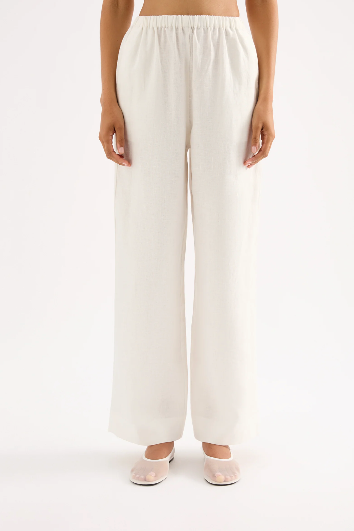 MARNIE LINEN PANT | WHITE