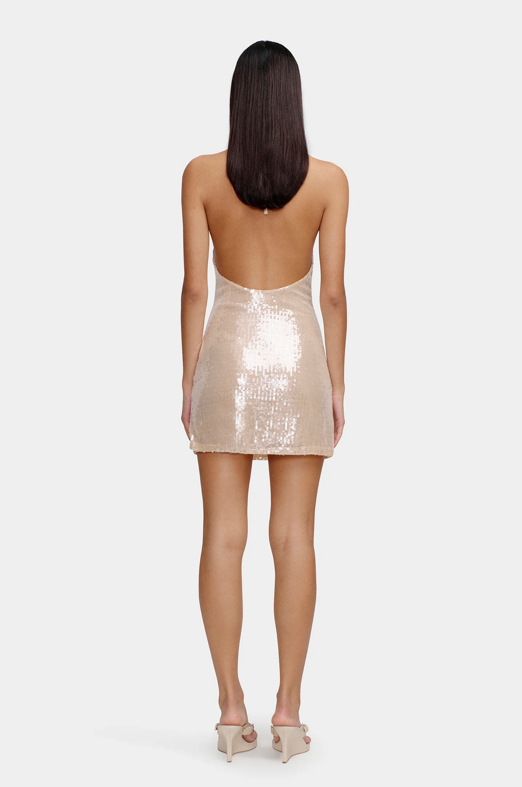 PRISCILLA MINI DRESS | CHAMPAGNE