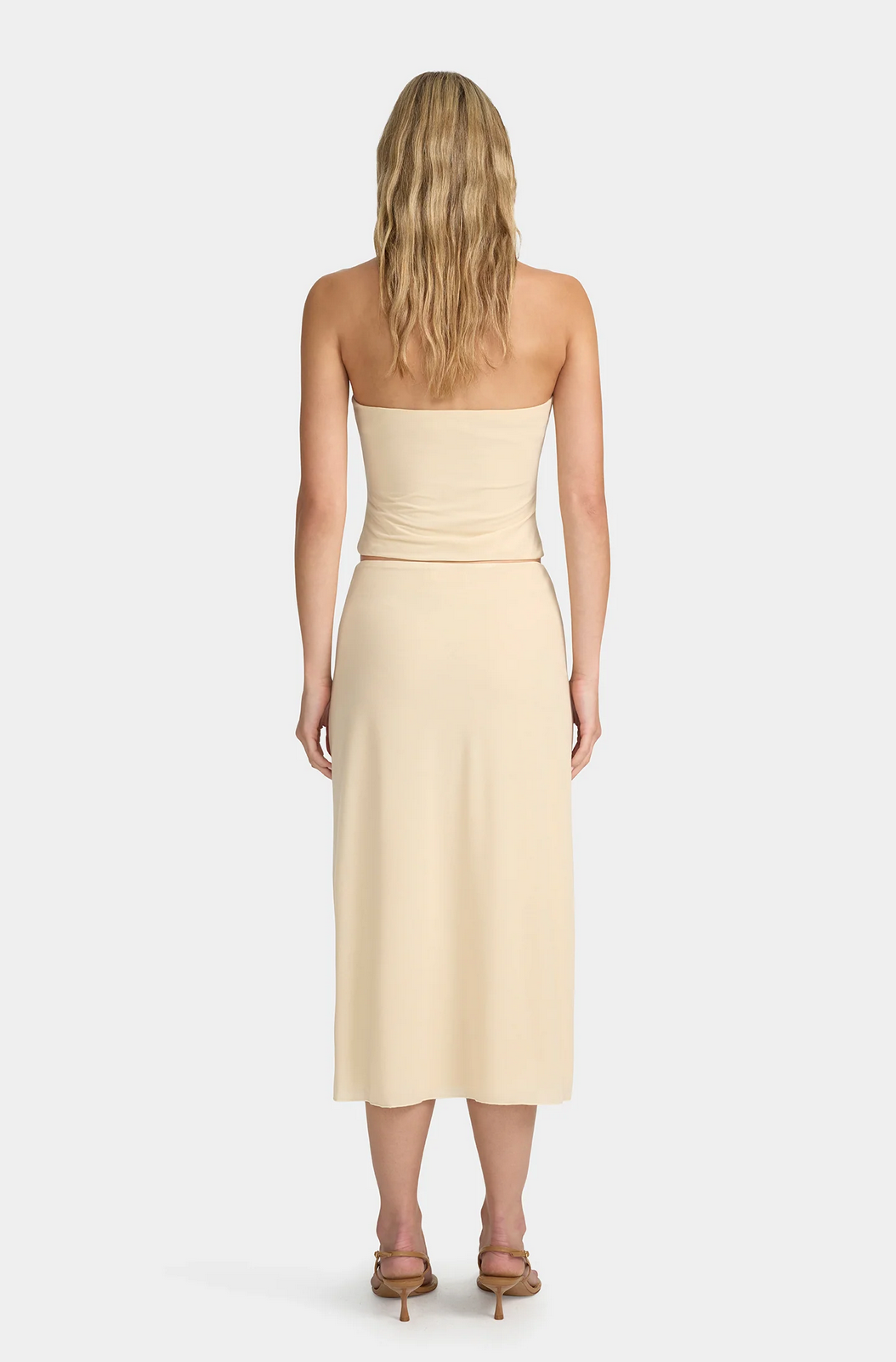 LEURA MIDI SKIRT | BEIGE