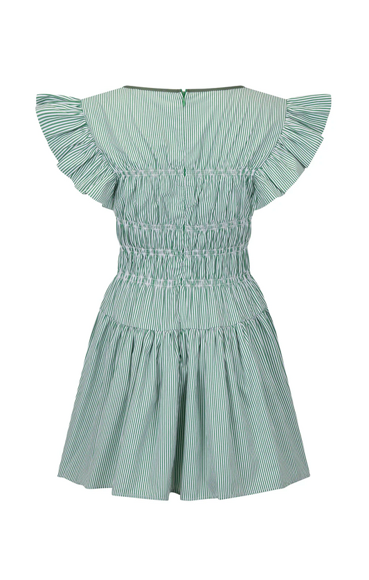 DEFINA MINI DRESS | VERDE STRIPE