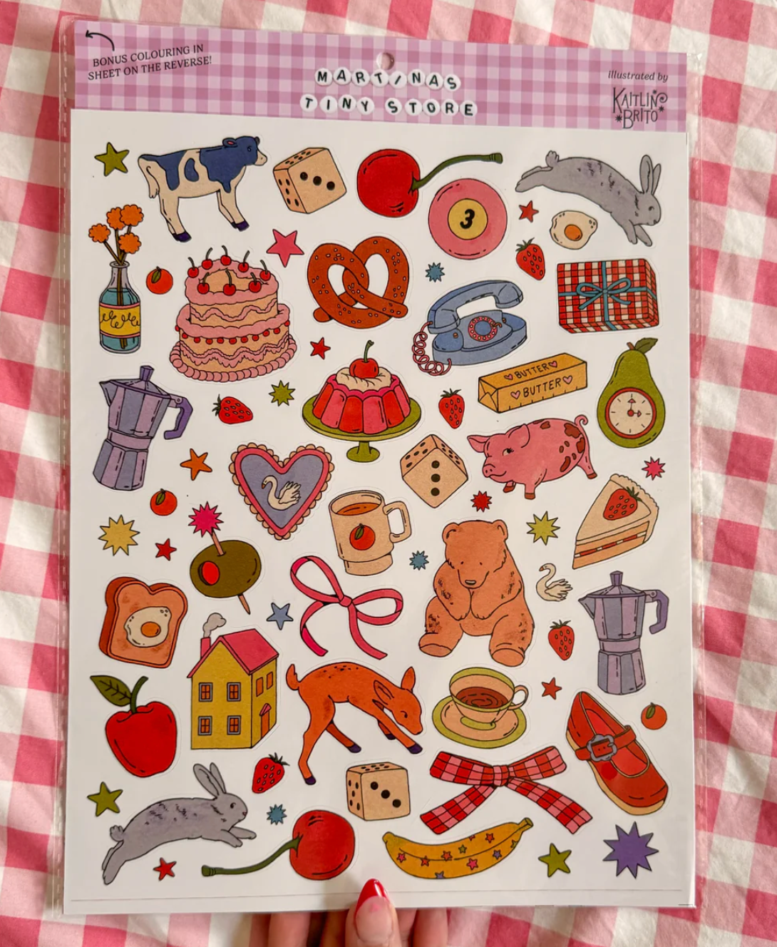 ILLUSTRATED LARGE SCRAPBOOKING STICKERSHEET | MARTINA CALVI