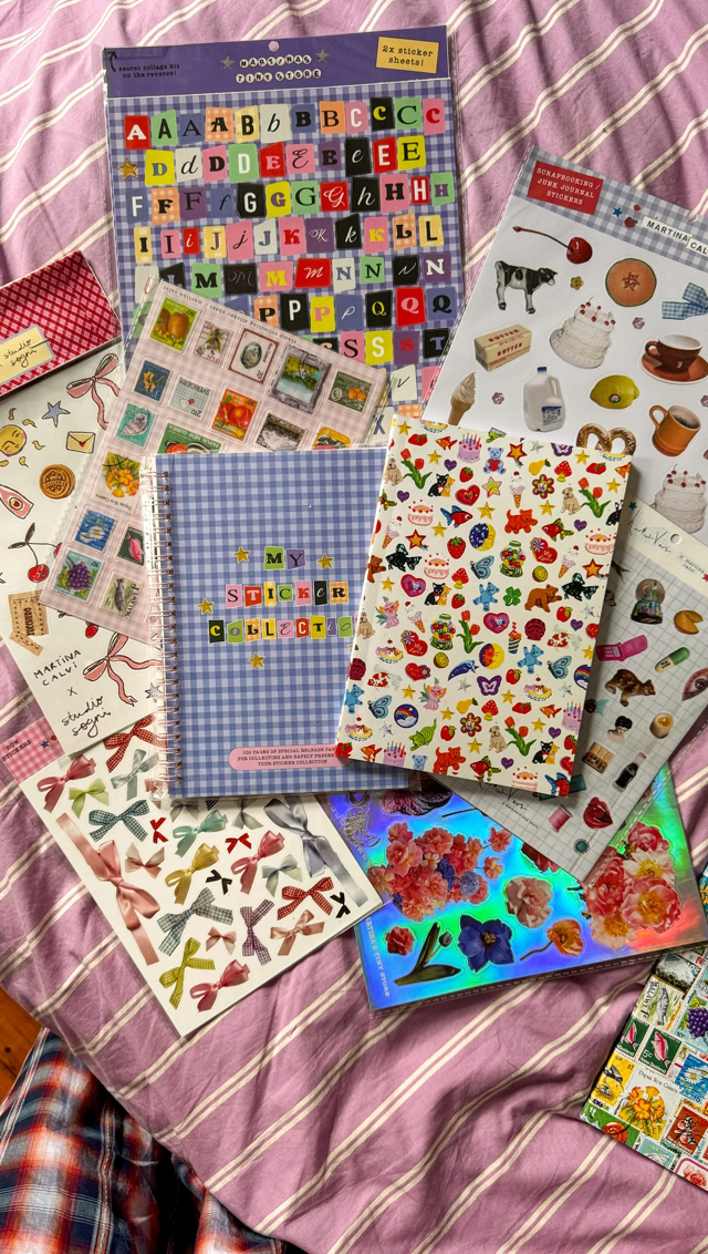 PRETTY PATTERNED NOTEBOOK | NOSTALGIA STICKERS