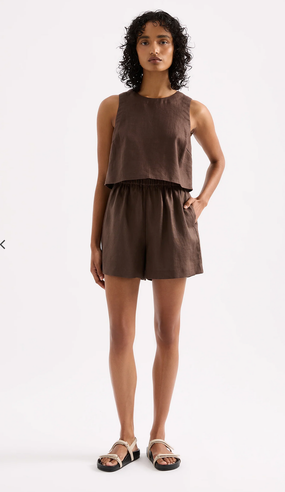 INGRID LINEN SHORT | CLOVE