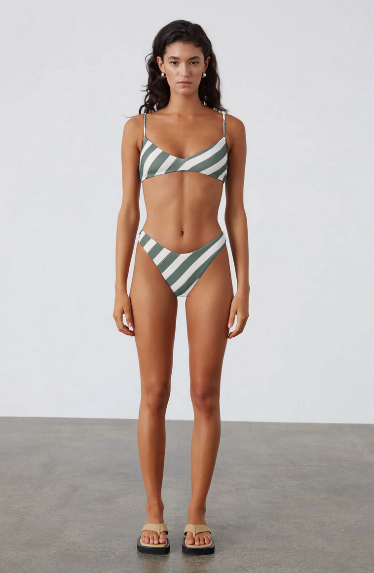 EUCALYPTUS STRIPE TEXTURED CURVE BRIEF