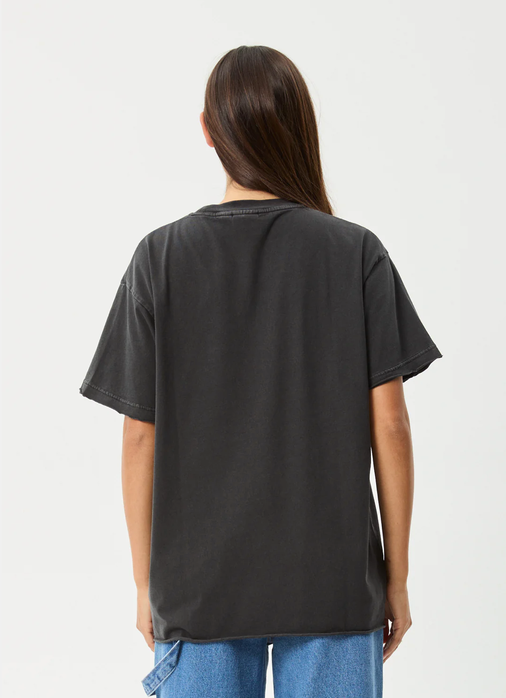 FROLIC OVERSIZED TEE| STONE BLACK