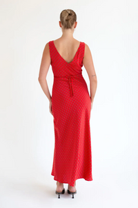 PLUNGE BIAS DRESS |GIA ROSSA