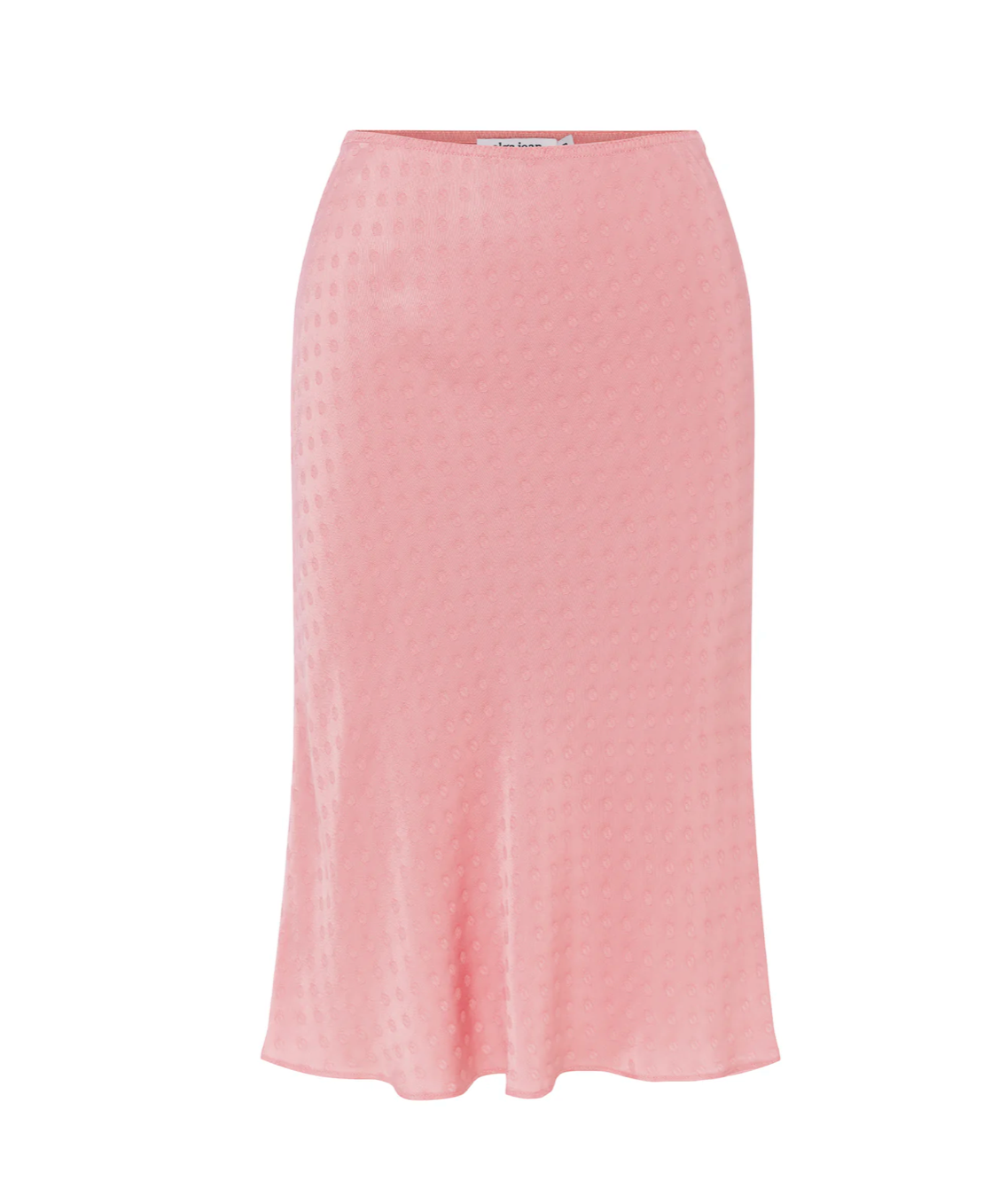 BIAS KNEE SKIRT | JACQUARD ROSA