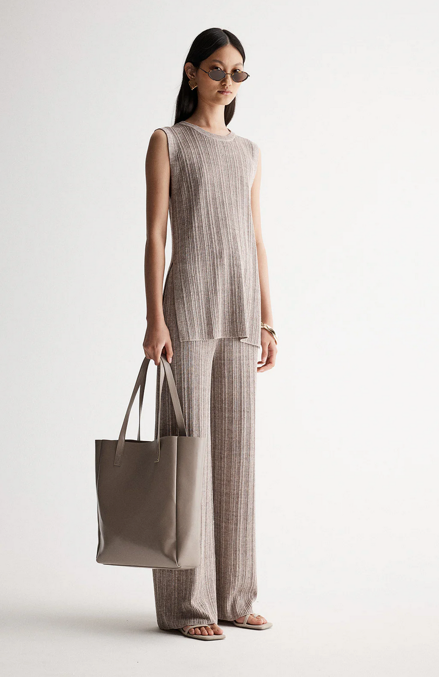 OSCAR KNIT PANT | DARK TAUPE