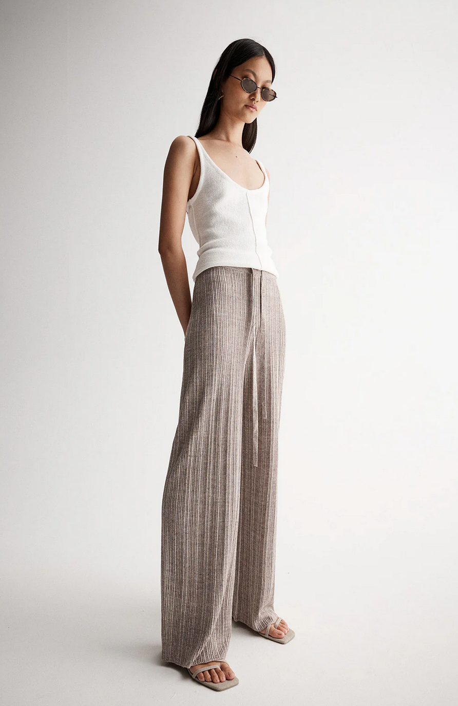 OSCAR KNIT PANT | DARK TAUPE