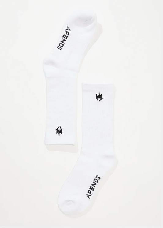 FLAME - SOCKS THREE PACK | WHITE