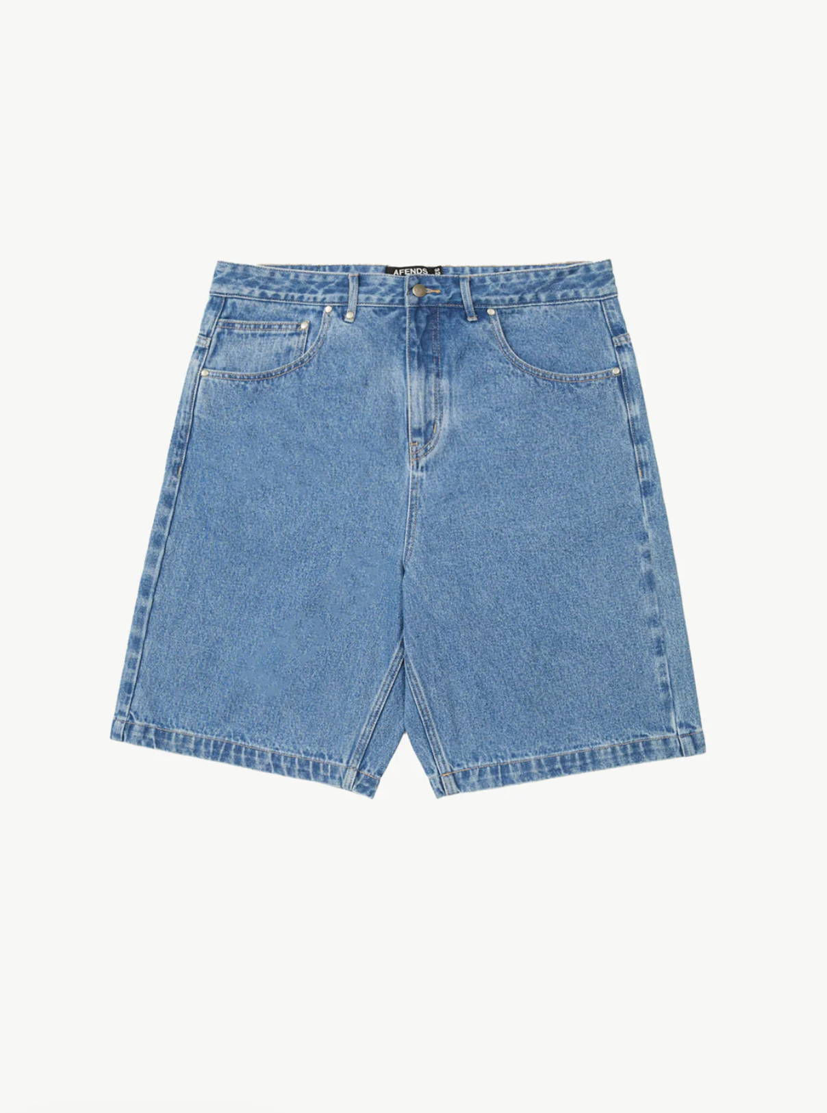 LIL C - DENIM BAGGY FIT SHORT 22 INCH  | WORN BLUE