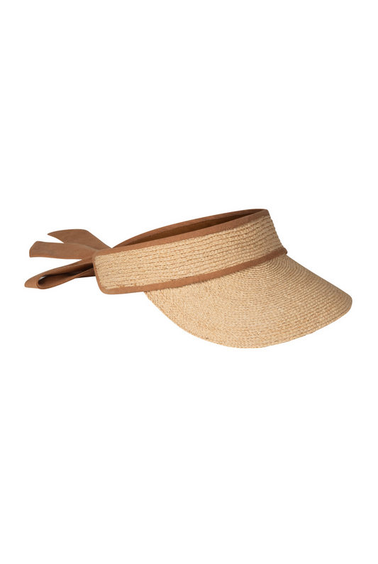 LINEN VISOR | NATURAL CINNAMON