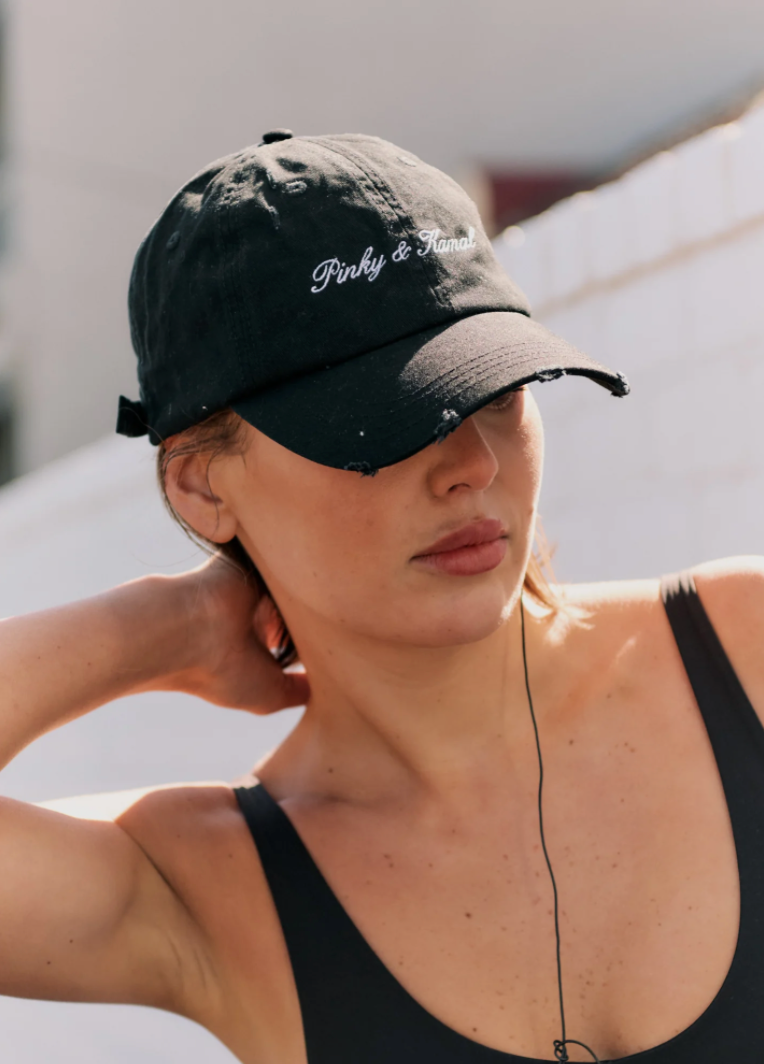 PINKY & KAMAL SIGNATURE CAP | BLACK