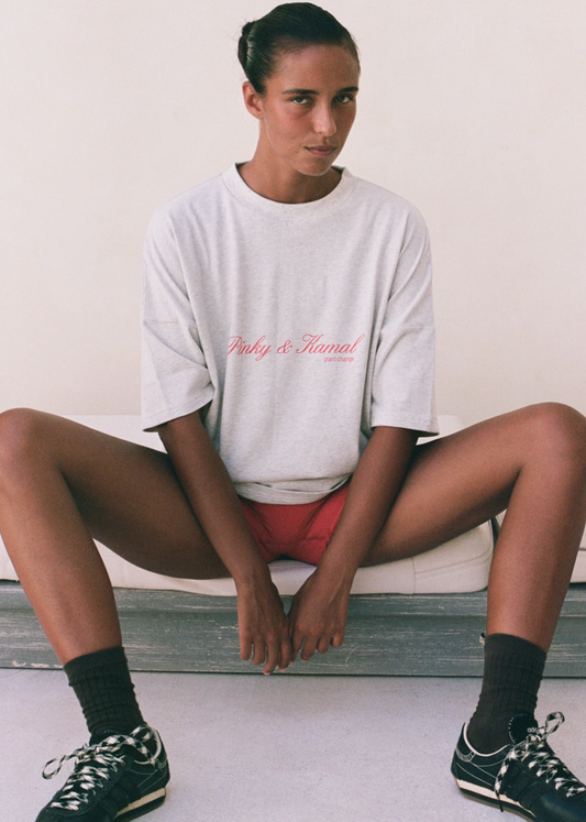 PLANT CHANGE TEE | GREY MARLE/RED