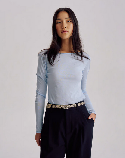 OVAL BELT | PYTHON/SLIVER