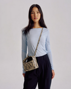 LUCA MINI BAG | BEIGE PYTHON
