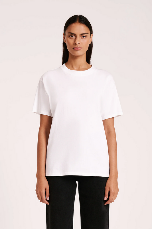 ORGANIC BOYFRIEND TEE | WHITE