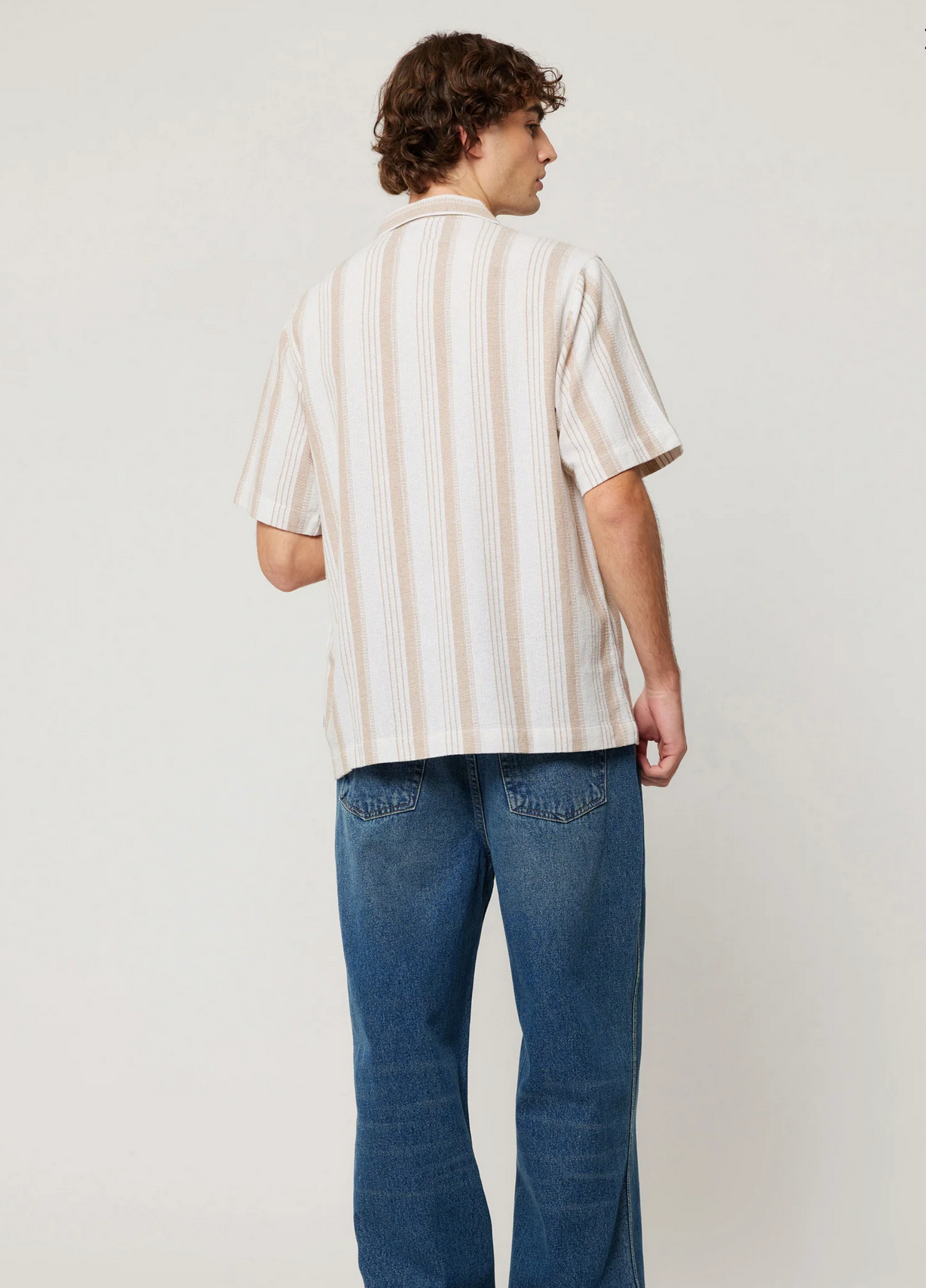 BOWLER WEAVE STRIPE SHIRT | NATURAL