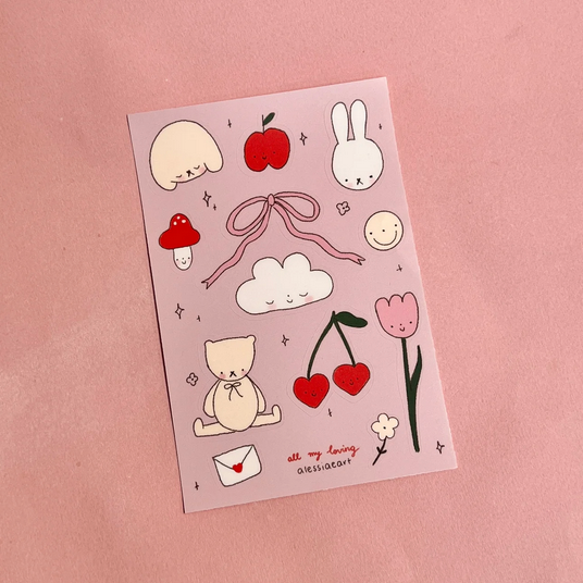 ALL MY LOVING STICKER SHEET