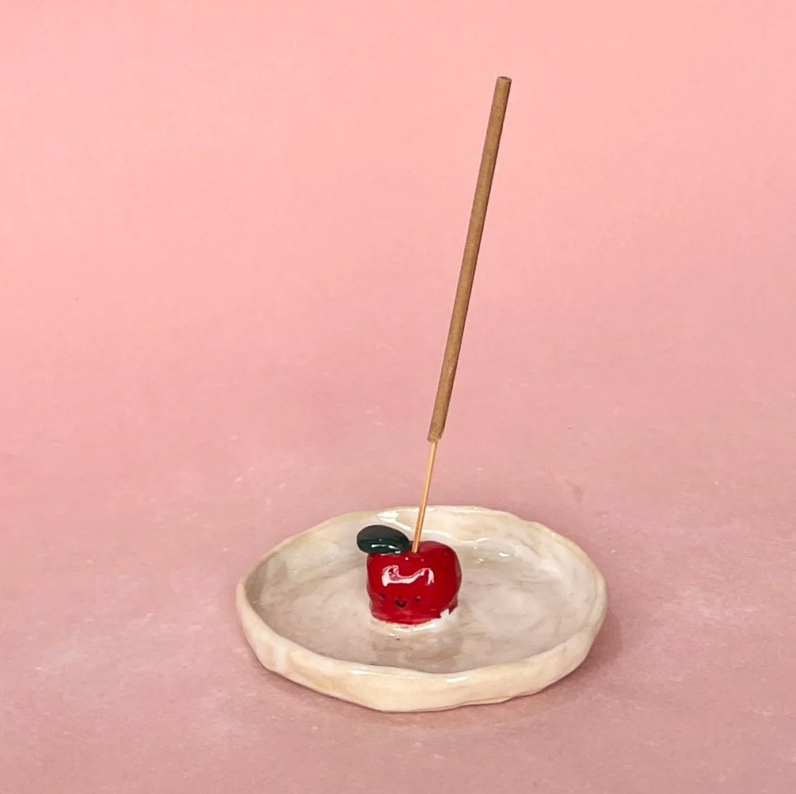 APPLE INCENSE HOLDER | RED