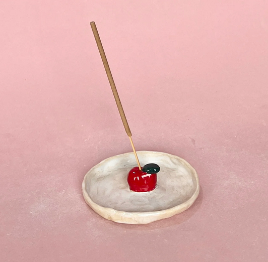 APPLE INCENSE HOLDER | RED