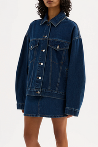 SIA DENIM JACKET | FORCE BLUE