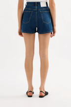 ORGANIC MOM SHORT | FORCE BLUE