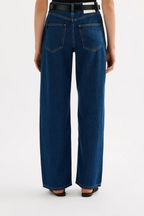 ORGANIC RELAXED LEG JEAN | FORCE BLUE