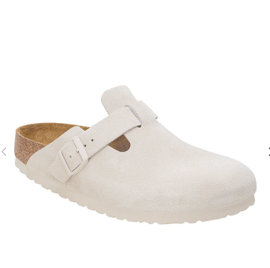 BOSTON SUEDE LEATHER REGULAR | ANTIQUE WHITE