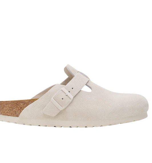 BOSTON SUEDE LEATHER REGULAR | ANTIQUE WHITE