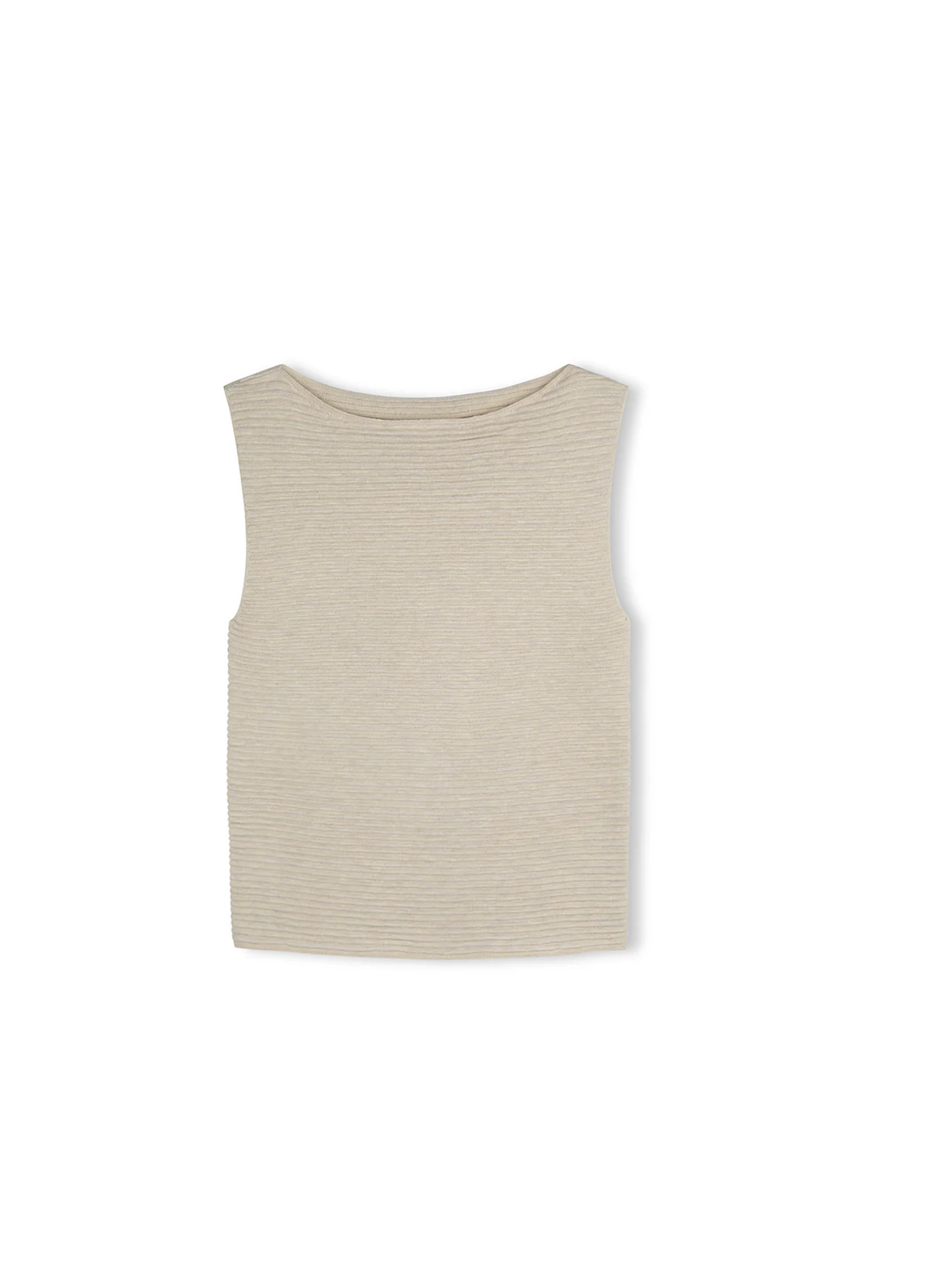 TEXTURED KNIT TOP | NATURAL