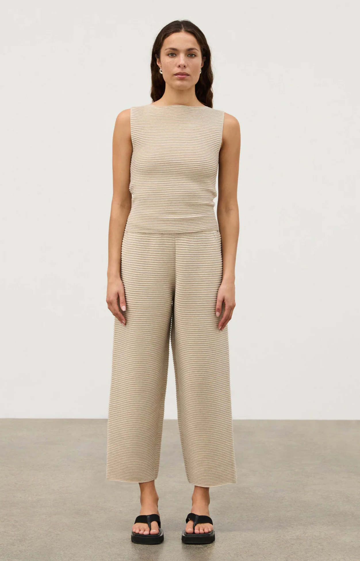 TEXTURED KNIT TOP | NATURAL