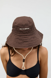 ZZ LOGO BUCKET HAT | COCOA