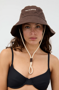 ZZ LOGO BUCKET HAT | COCOA