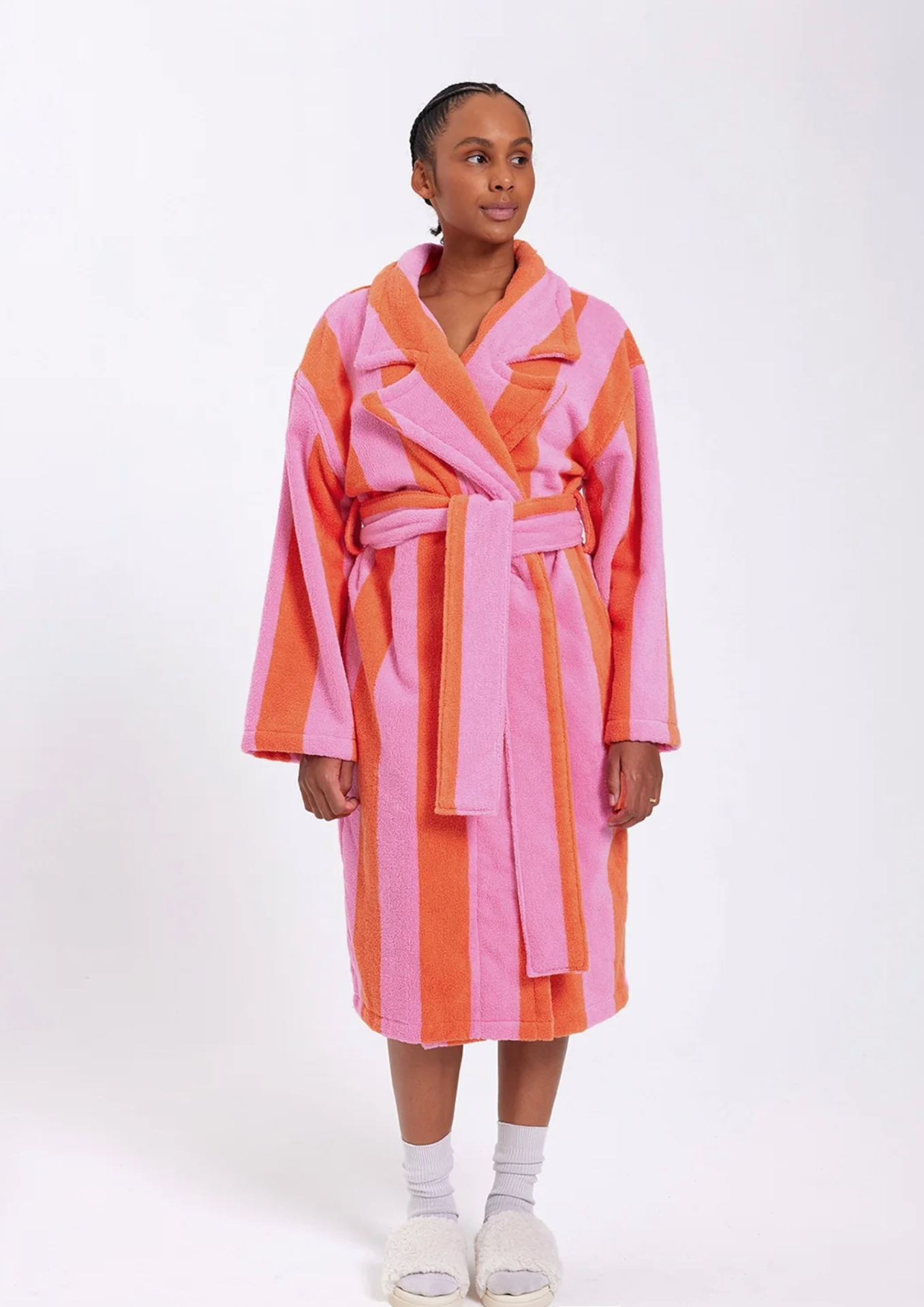 HOMMEY ROBE | SHERBET STRIPES