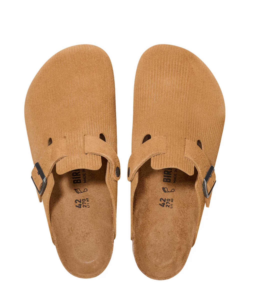 BOSTON CORDUROY EMBOSSED LEATHER |  CORK BROWN