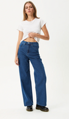 BELLA DENIM WIDE LEG BAGGY JEANS| AUTHENTIC BLUE