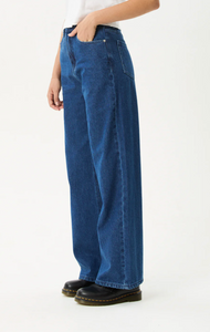 BELLA DENIM WIDE LEG BAGGY JEANS| AUTHENTIC BLUE
