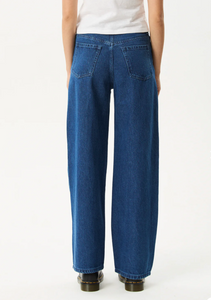 BELLA DENIM WIDE LEG BAGGY JEANS| AUTHENTIC BLUE