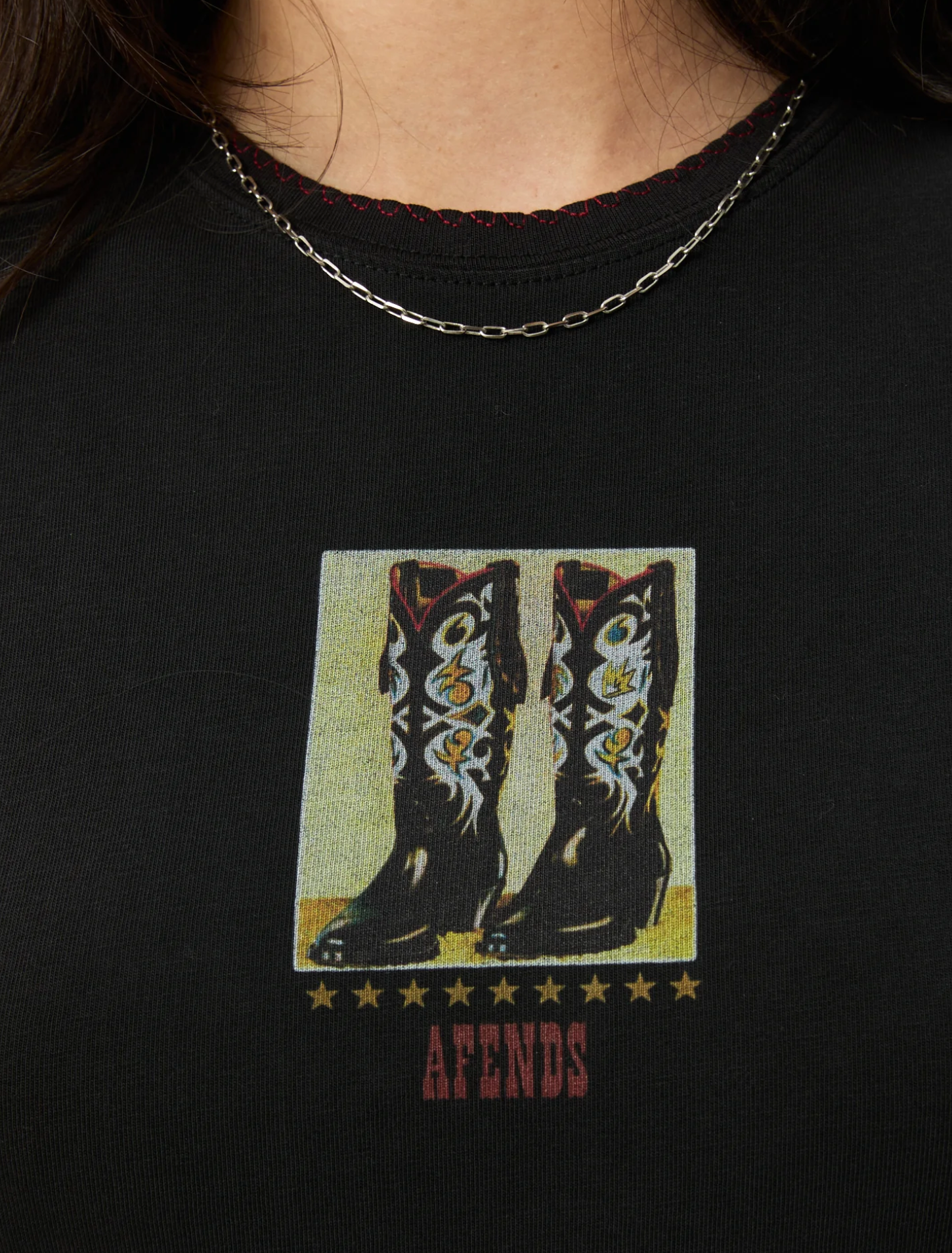WALKING BABY TEE | STONE BLACK