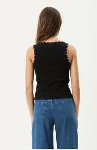 HARDWARE RIB SINGLET | BLACK
