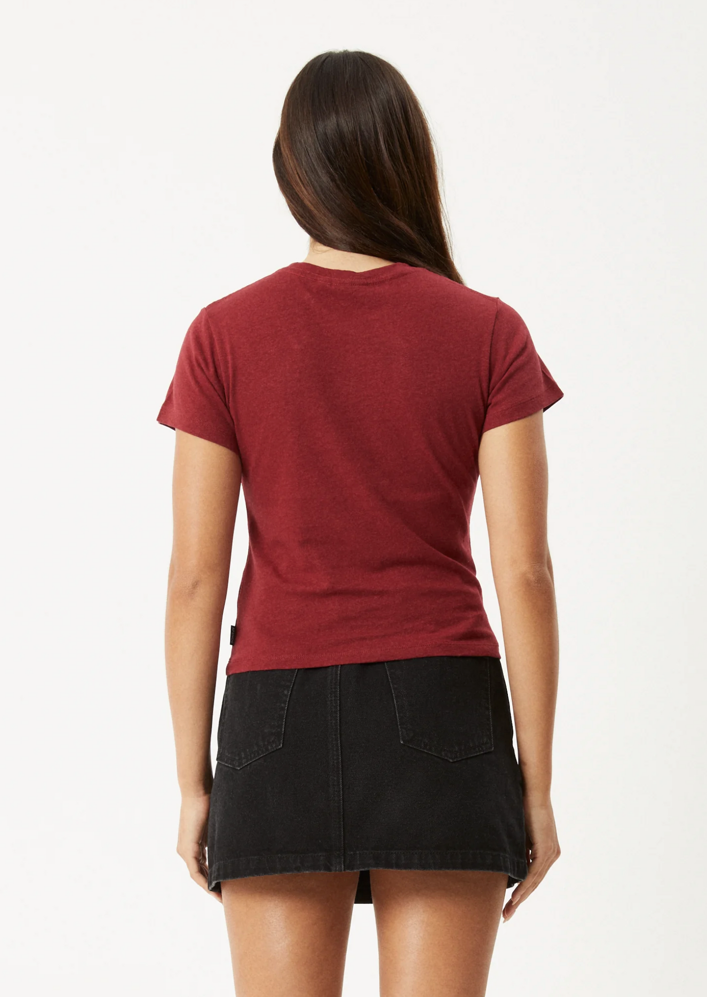 CARMEN BABY TEE | BURGUNDY