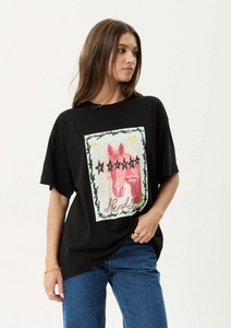 HORSEGIRL OVERSIZED TEE | BLACK